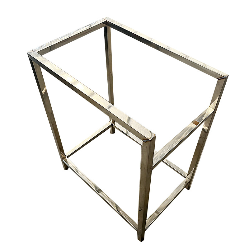 الإطار المصنوع من الفولاذ المقاوم للصدأ لوضع حوض الأطباق