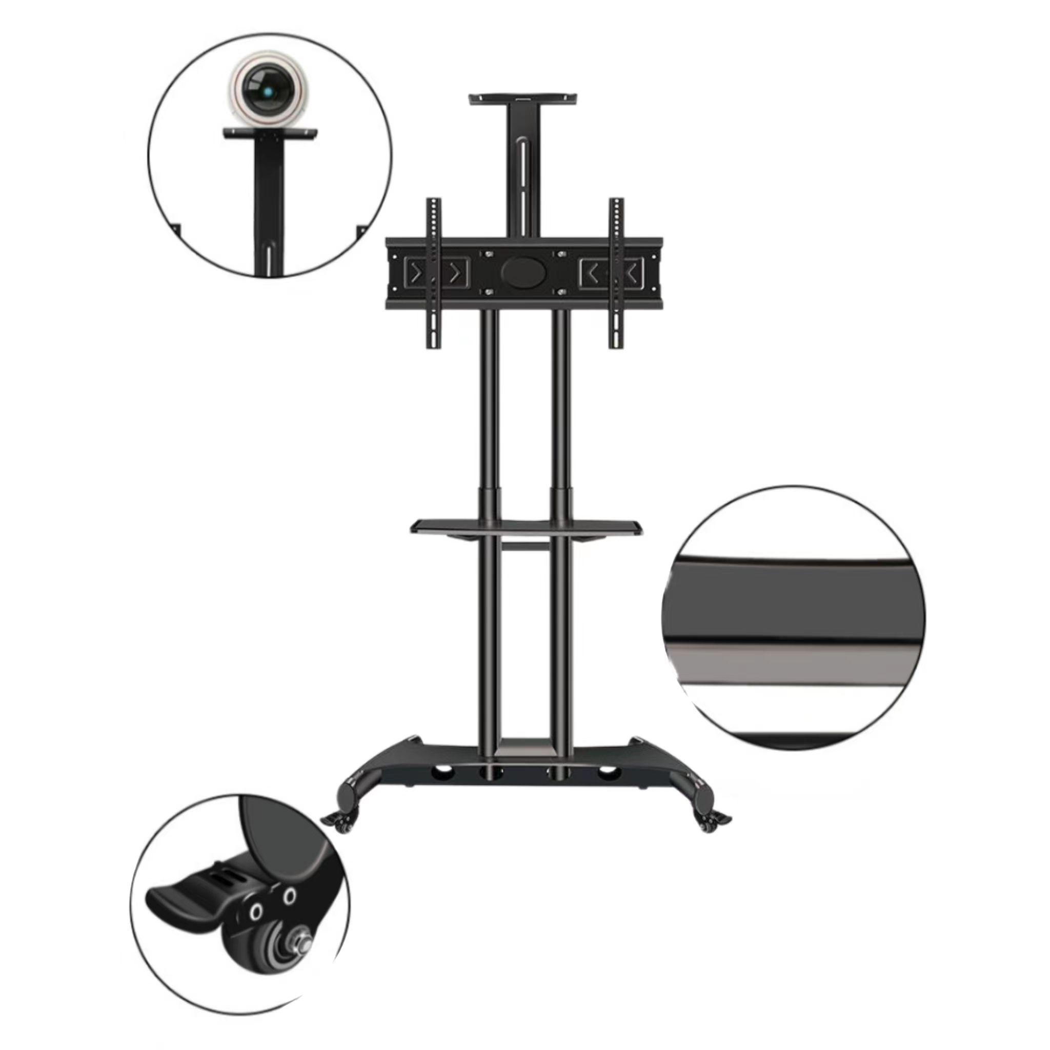 معدني قابل للضبط قابل للإزالة حامل بعجلات