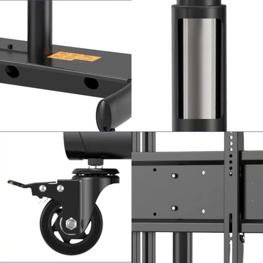 معدني قابل للضبط قابل للإزالة حامل بعجلات