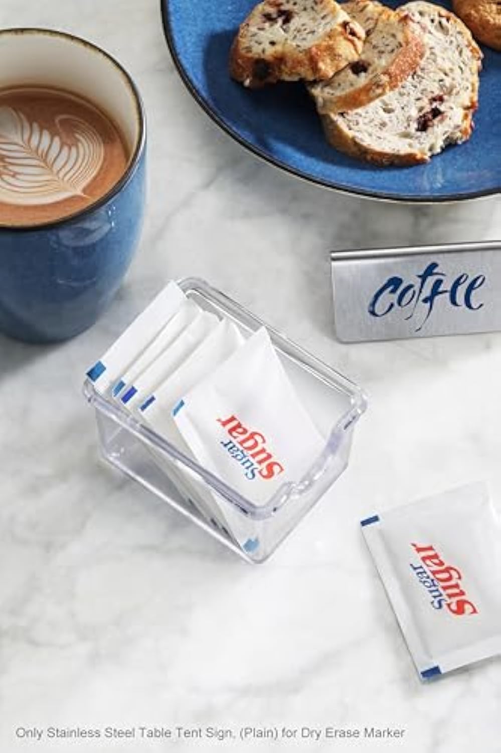 مخصص محمول الفولاذ المقاوم للصدأ علامة مكتب المطعم