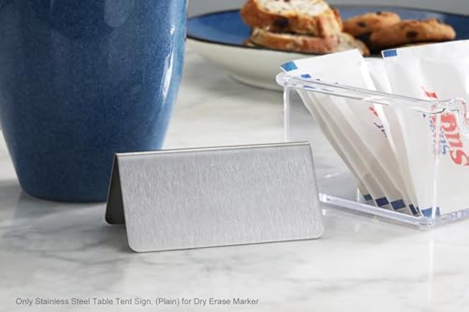 مخصص محمول الفولاذ المقاوم للصدأ علامة مكتب المطعم