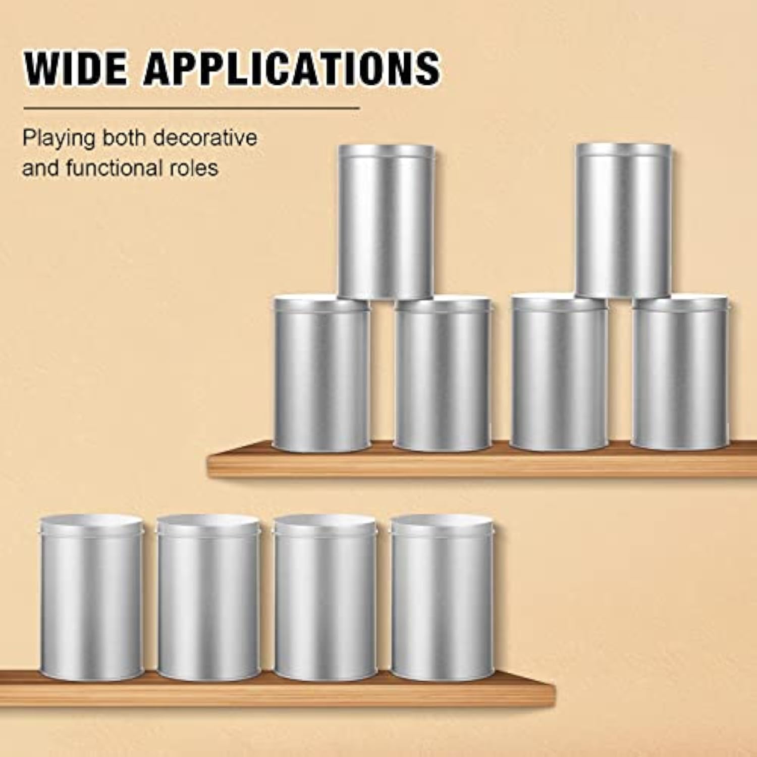 علب القهوة المعدنية المستديرة الصغيرة الفارغة لشاي فضفاض