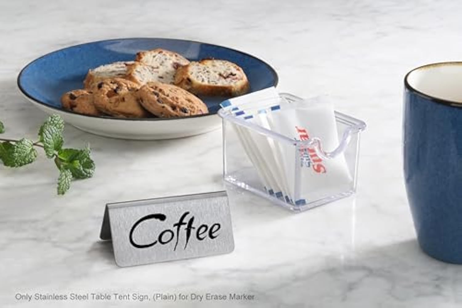 مخصص محمول الفولاذ المقاوم للصدأ علامة مكتب المطعم