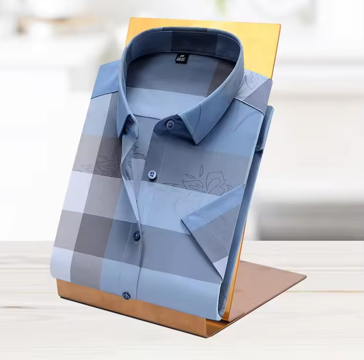 حامل عرض قمصان الأعمال من الفولاذ المقاوم للصدأ