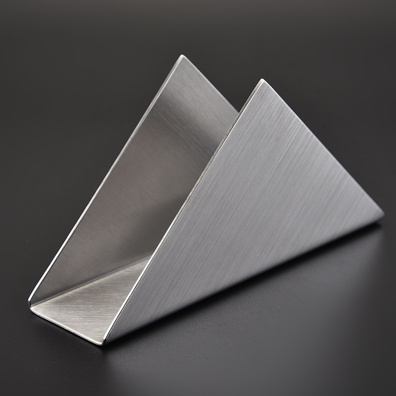 طاولة المطعم من الفولاذ المقاوم للصدأ حاملة المناديل