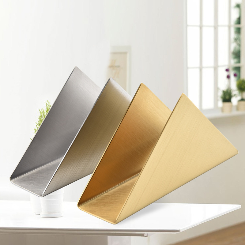 طاولة المطعم من الفولاذ المقاوم للصدأ حاملة المناديل