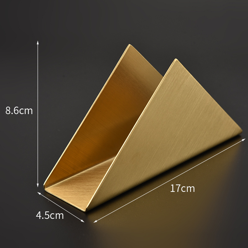 طاولة المطعم من الفولاذ المقاوم للصدأ حاملة المناديل